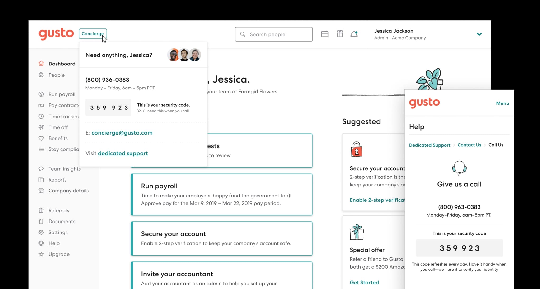 Eliminating social engineering attacks on Gusto's customer support line.
